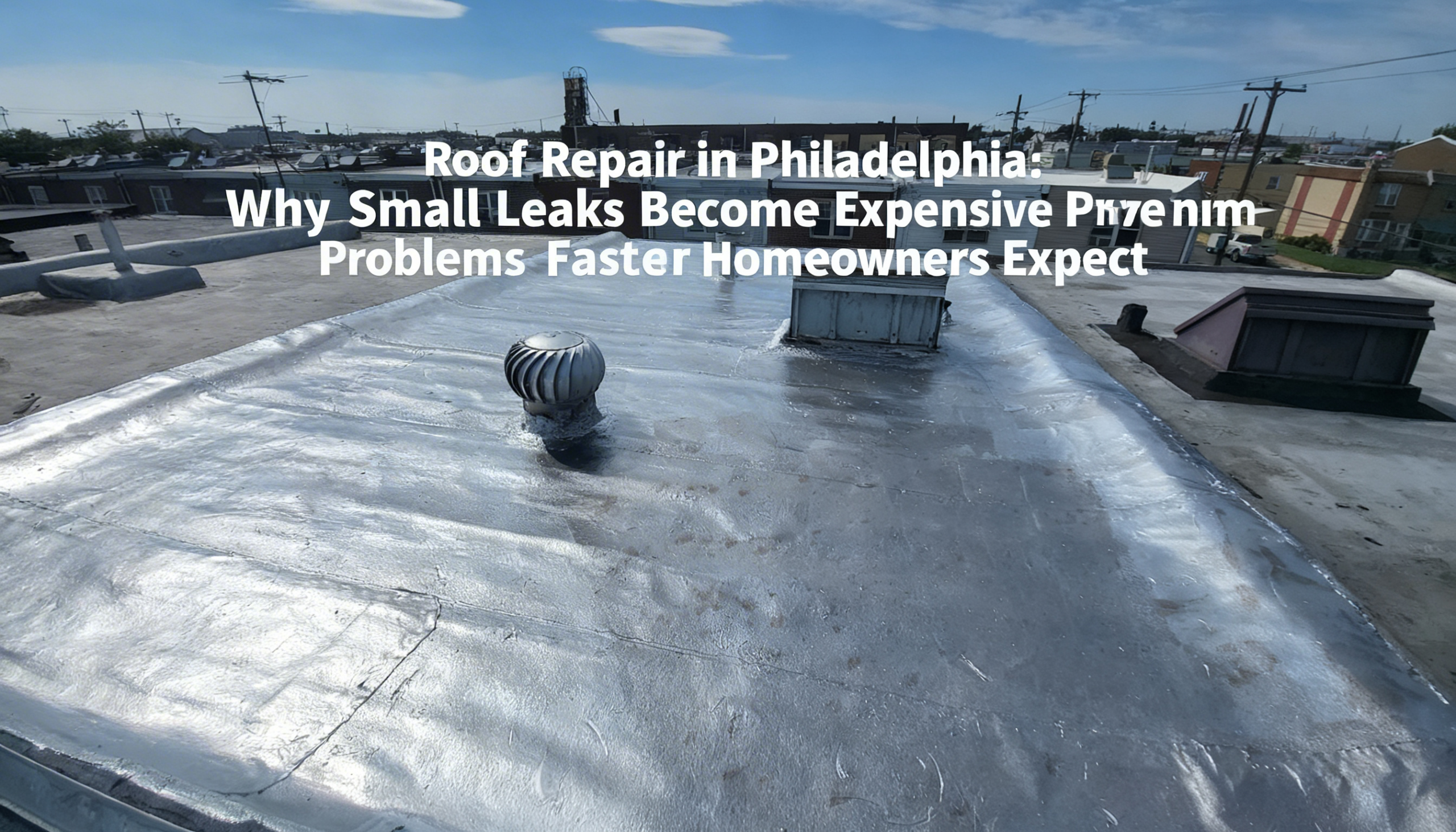 Roof Repair in Philadelphia: Why Small Leaks Become Expensive Problems Faster Than Homeowners Expect
