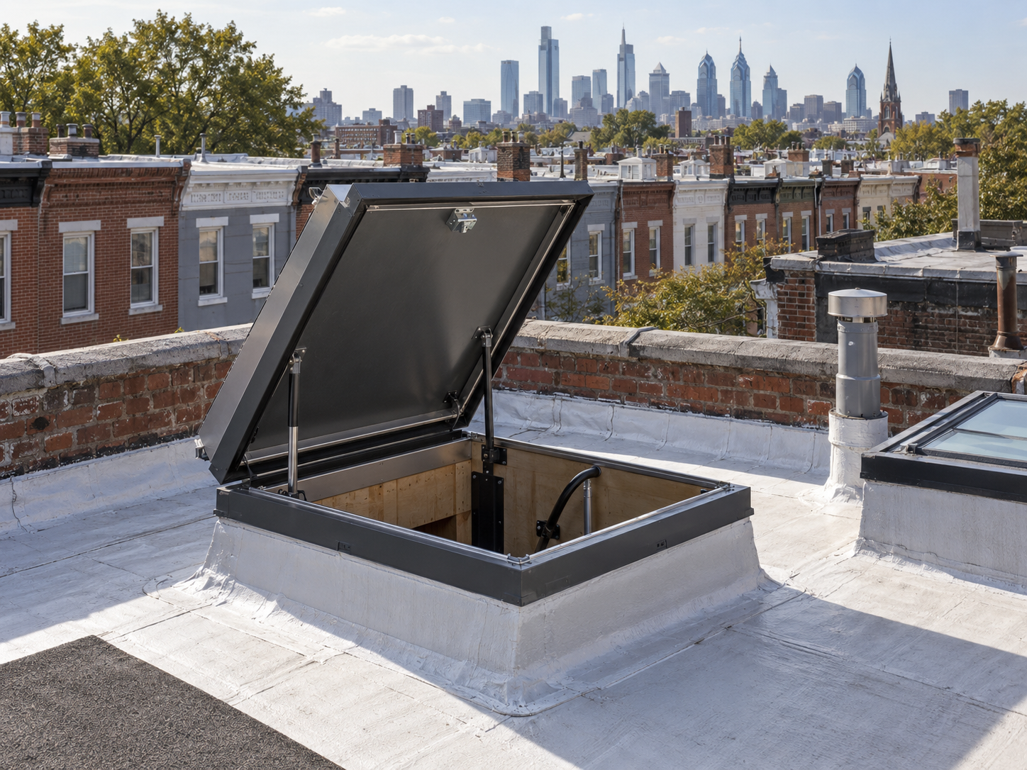 Upgrading Access Hatches on Philadelphia Rowhome Roofs