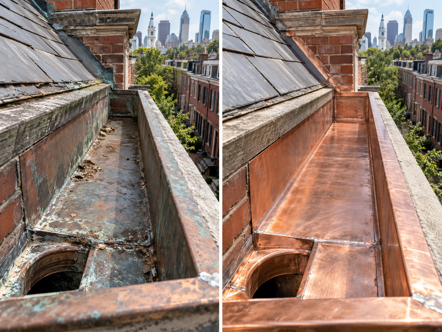 Low-Slope Roofing Options for Philadelphia Rowhomes